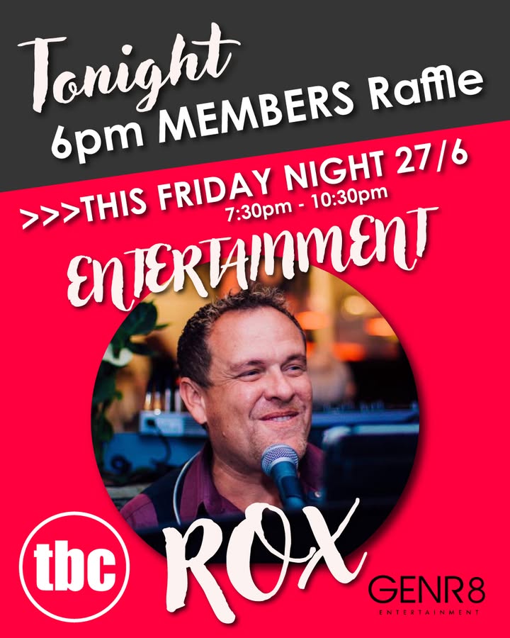 Featured image for “Live Music and Members Raffle at Telarah Bowling Club: A Friday Night Out with ROX”